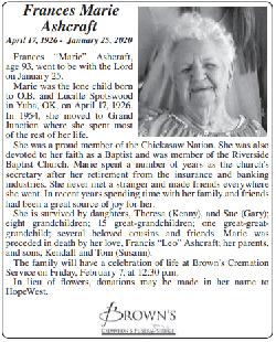 Image of Obituary Text